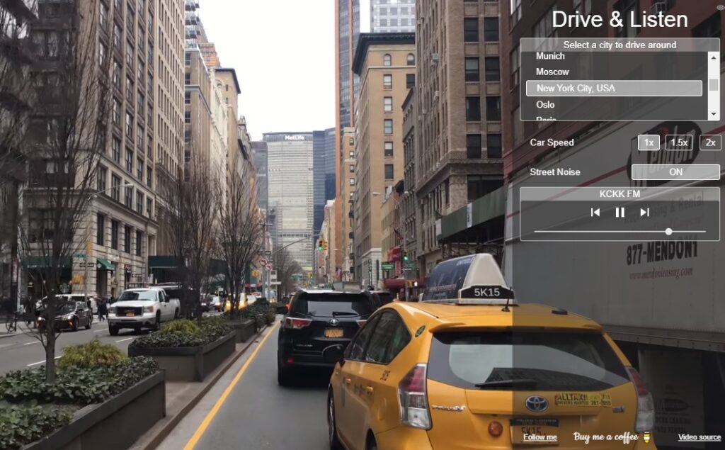 Drive and Listen, la app que te permite viajar por el mundo desde casa