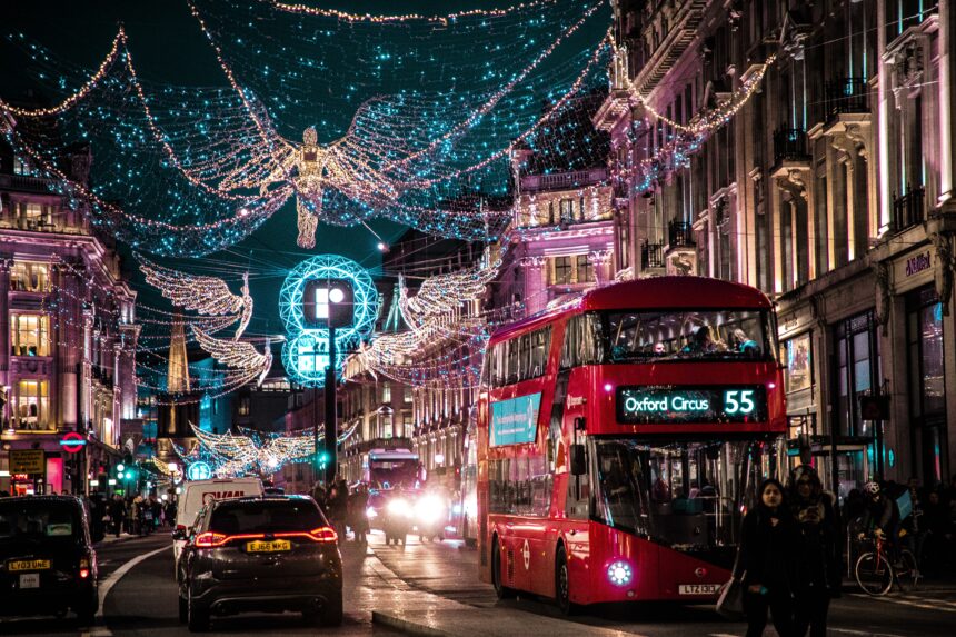 Las calles de Londres en Navidad