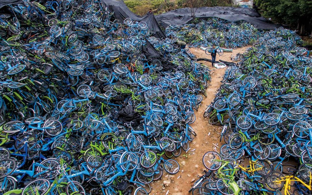 Así luce el cementerio de bicicletas más grande del mundo