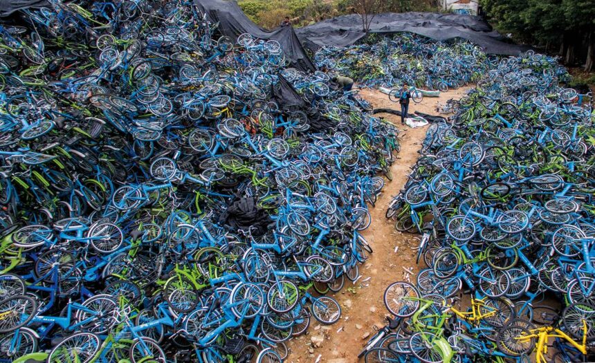 cementerio de bicicletas