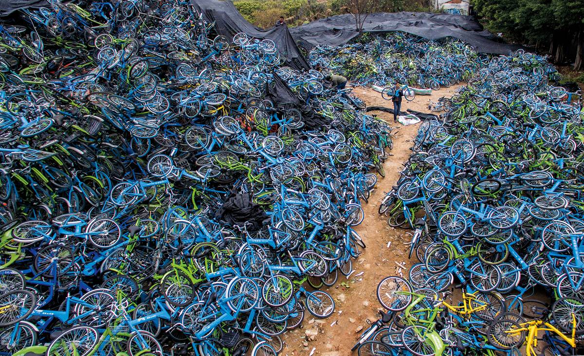 cementerio de bicicletas