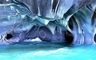 Las impresionantes cavernas de mármol de la Patagonia chilena