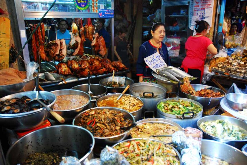 Uno de los mercados en Tailandia