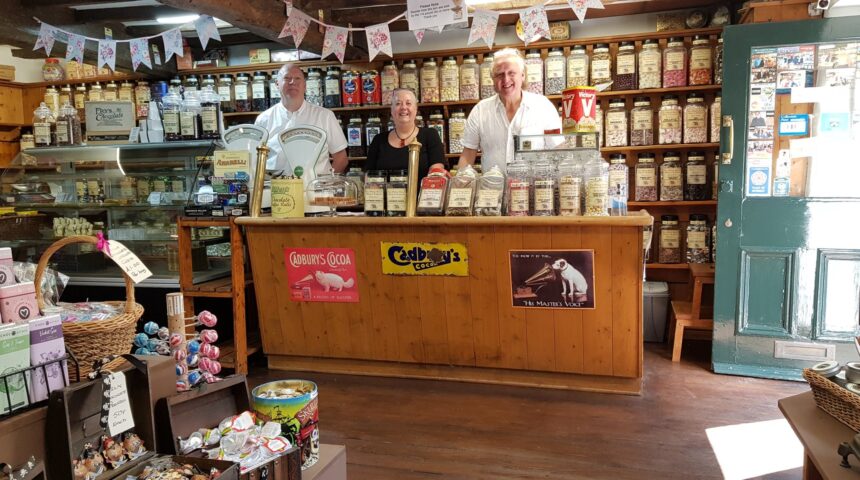 El interior de la tienda