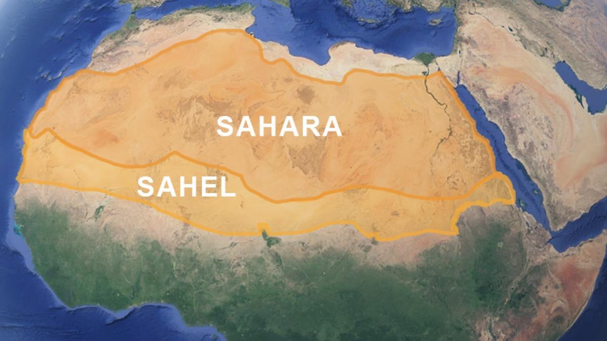 ¿Cuántos kilómetros mide el desierto de Sahara?